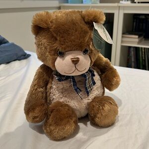 First & Main Cubbington The Teddy Bear | Stuffed Animal | Bow Tie | NWT